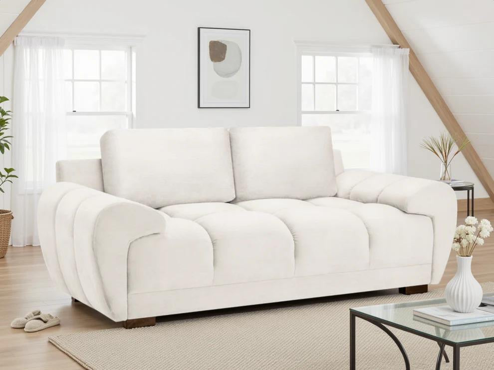 Azzuro Sofa Cream 3 Seater