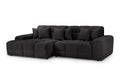 Jacob Sofa Black Left Hand Facing Corner