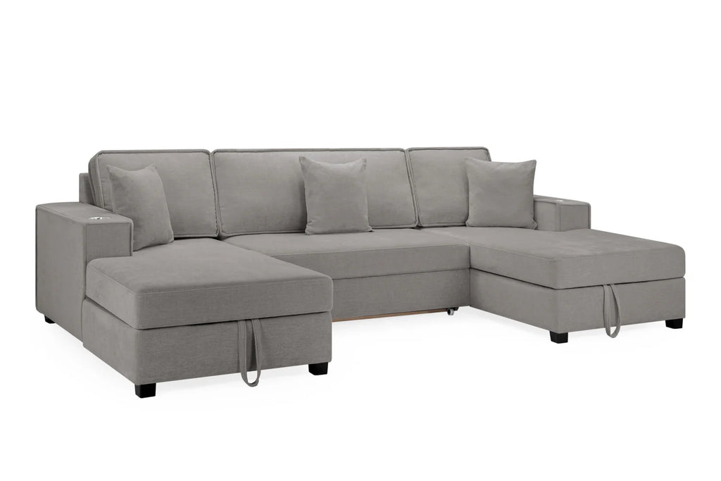 Milan Sofabed Grey Universal Corner