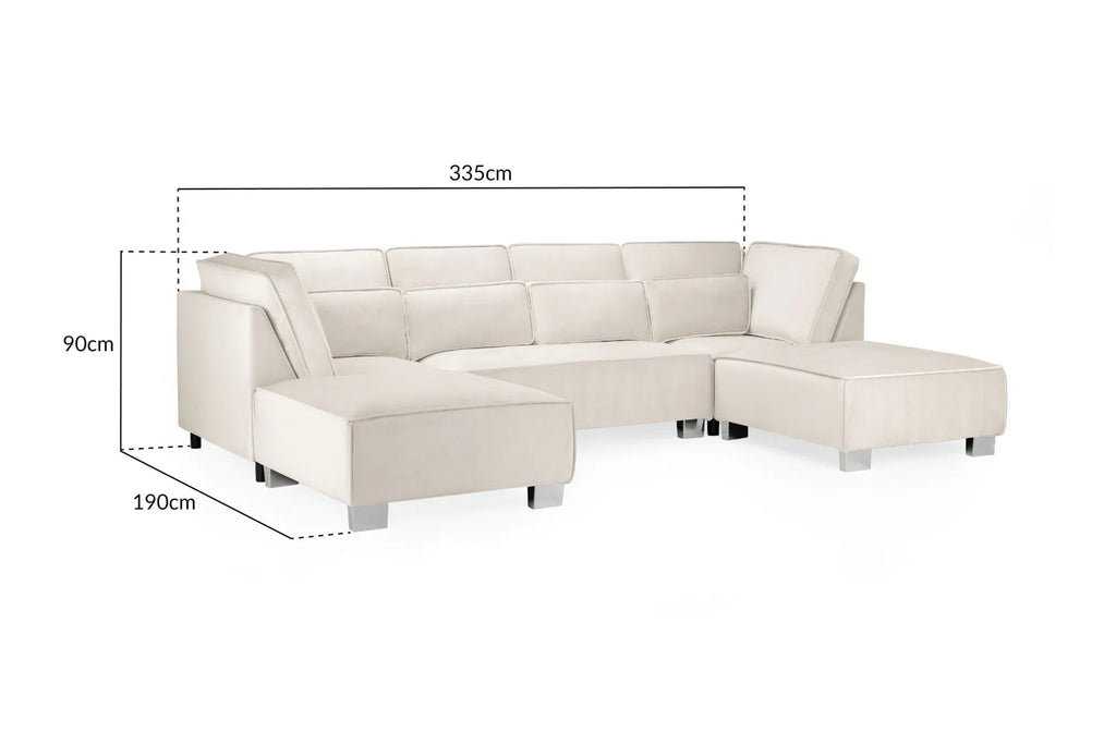 Sloane Sofa Cream U Shape Corner