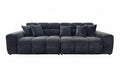 Jacob Sofa Black 4 Seater