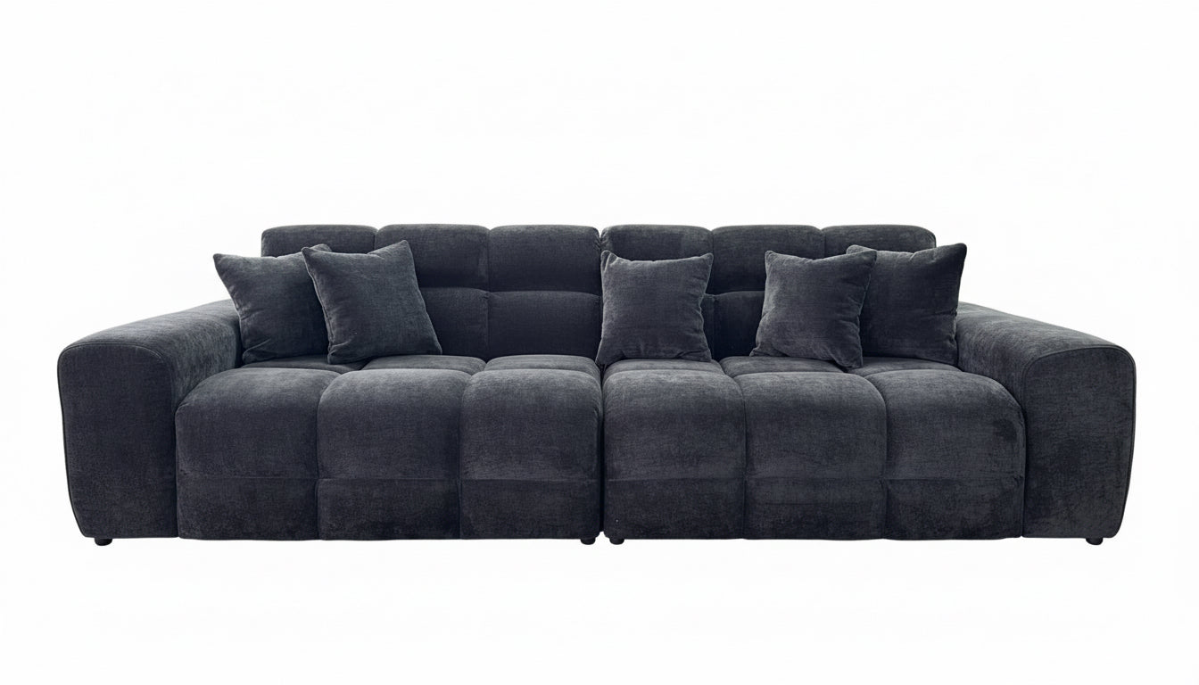 Jacob Sofa Black 4 Seater