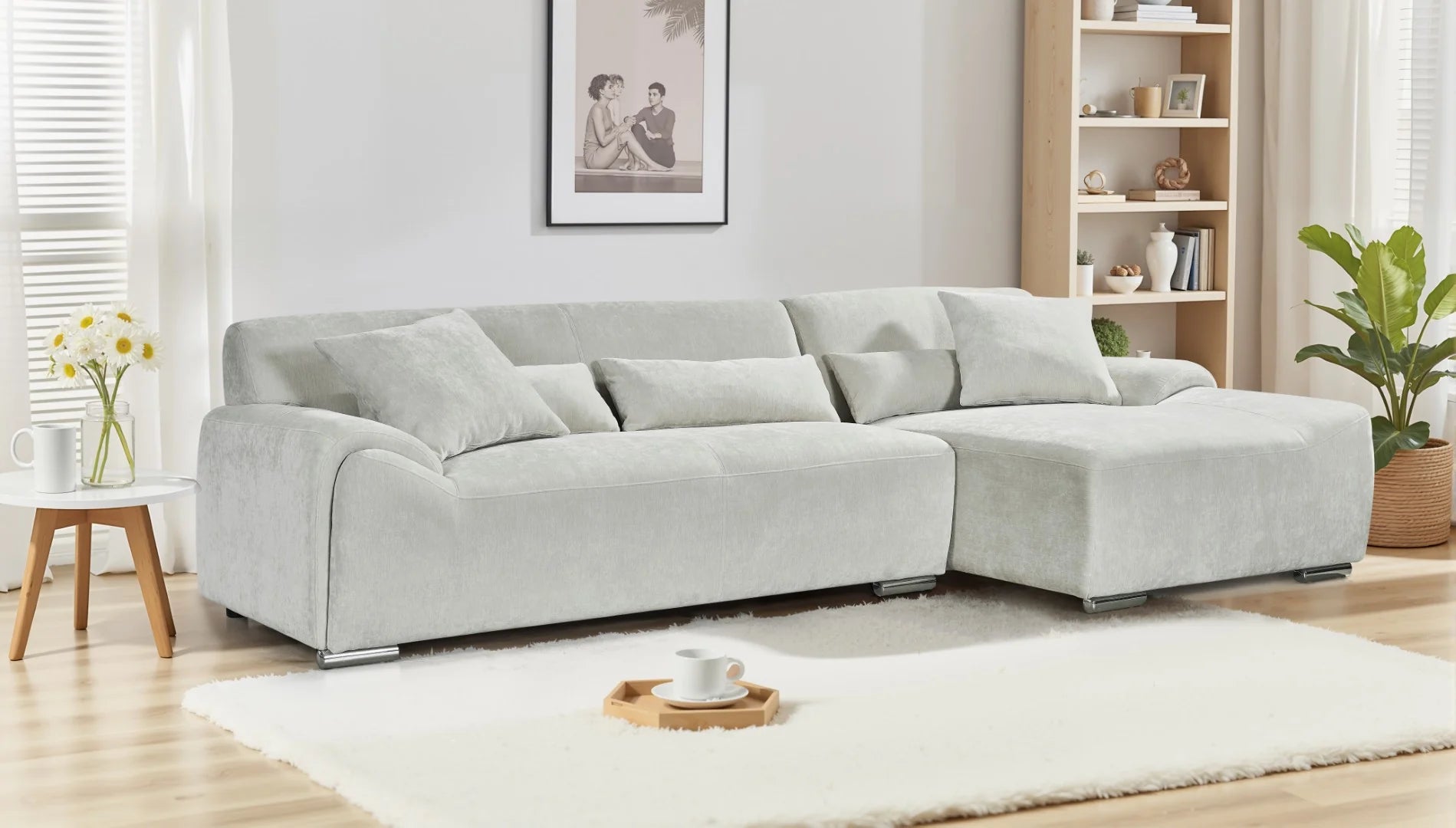 Modena Sofa Beige Right Hand