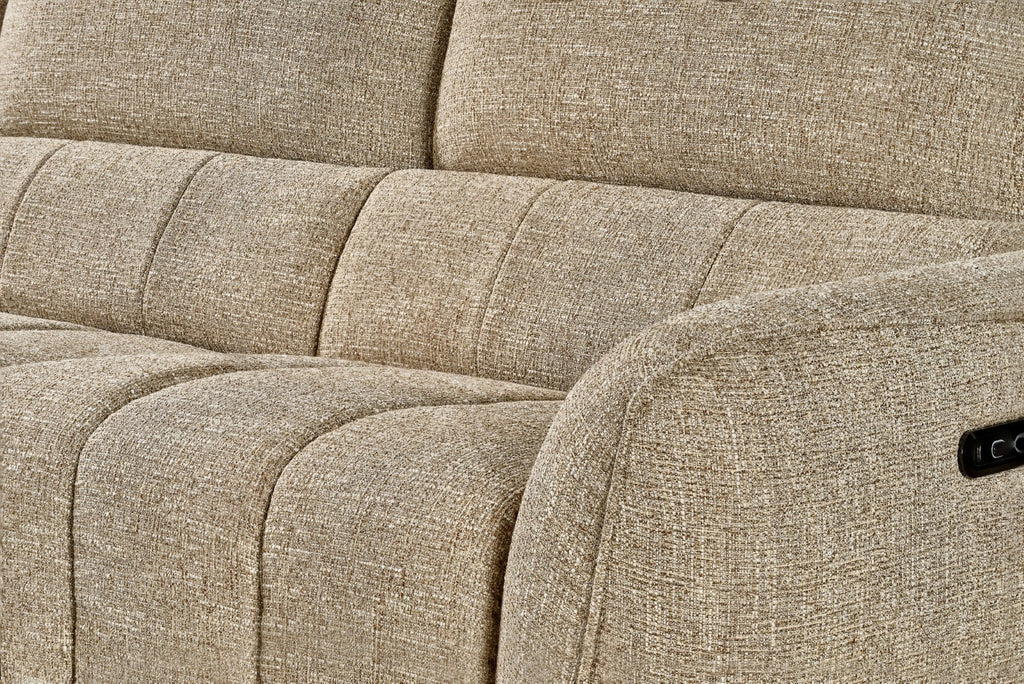 Turin Electric Recliner Sofa Mocha Right Hand