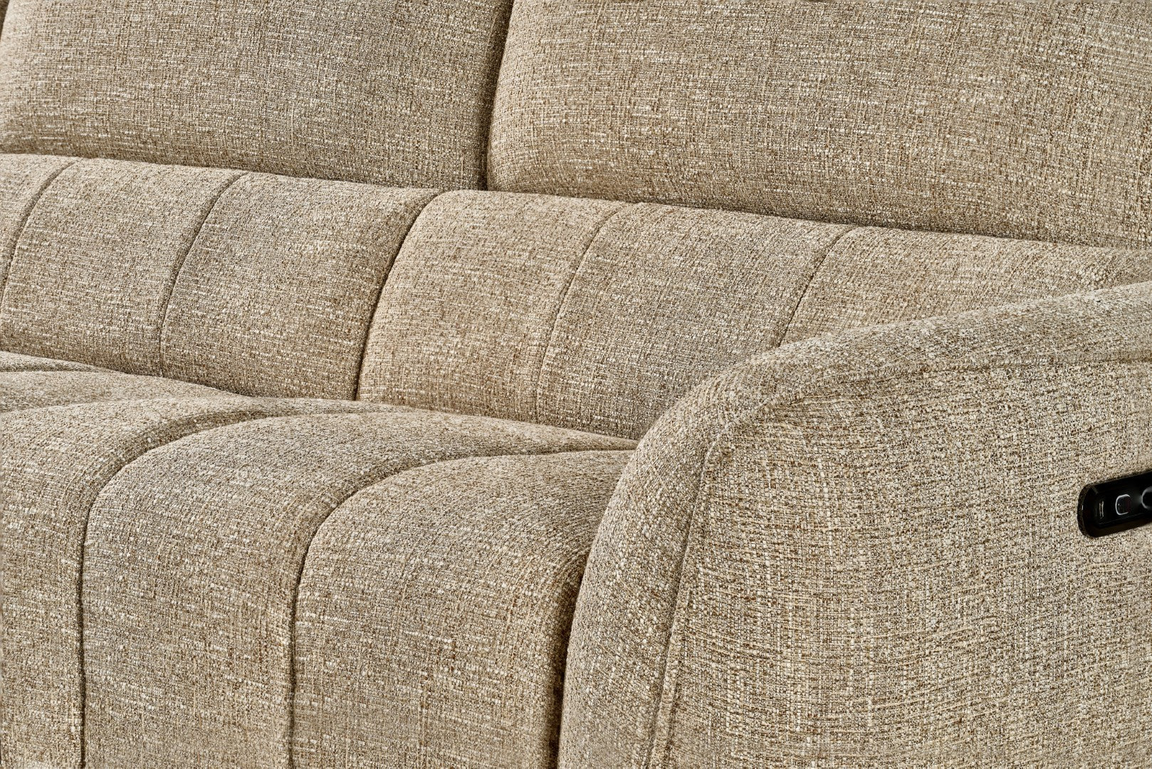 Turin Electric Recliner Sofa Mocha Right Hand