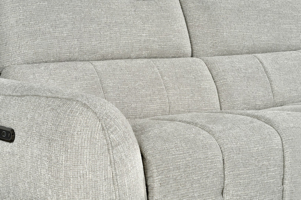 Turin Electric Recliner Sofa Silver Right Hand