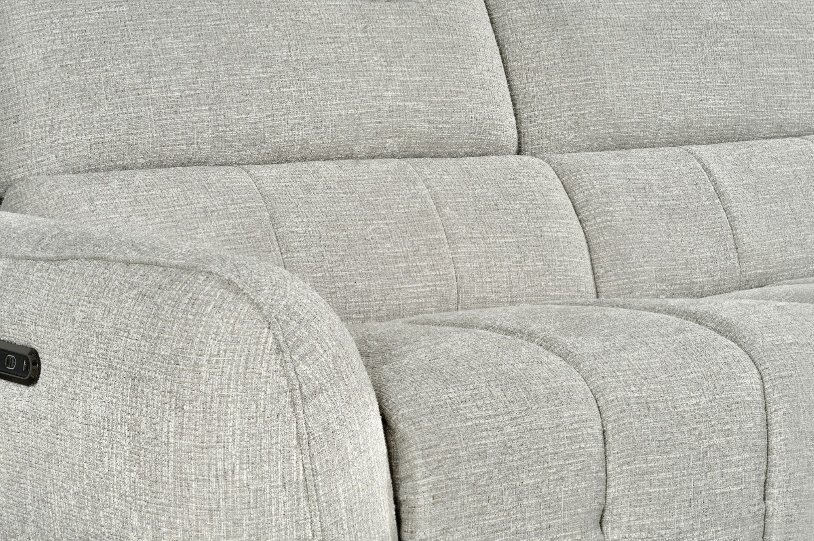 Turin Electric Recliner Sofa Silver Right Hand