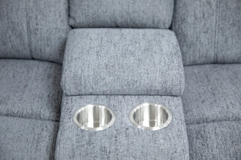 Owen Electric Recliner Sofa Grey Large Corner