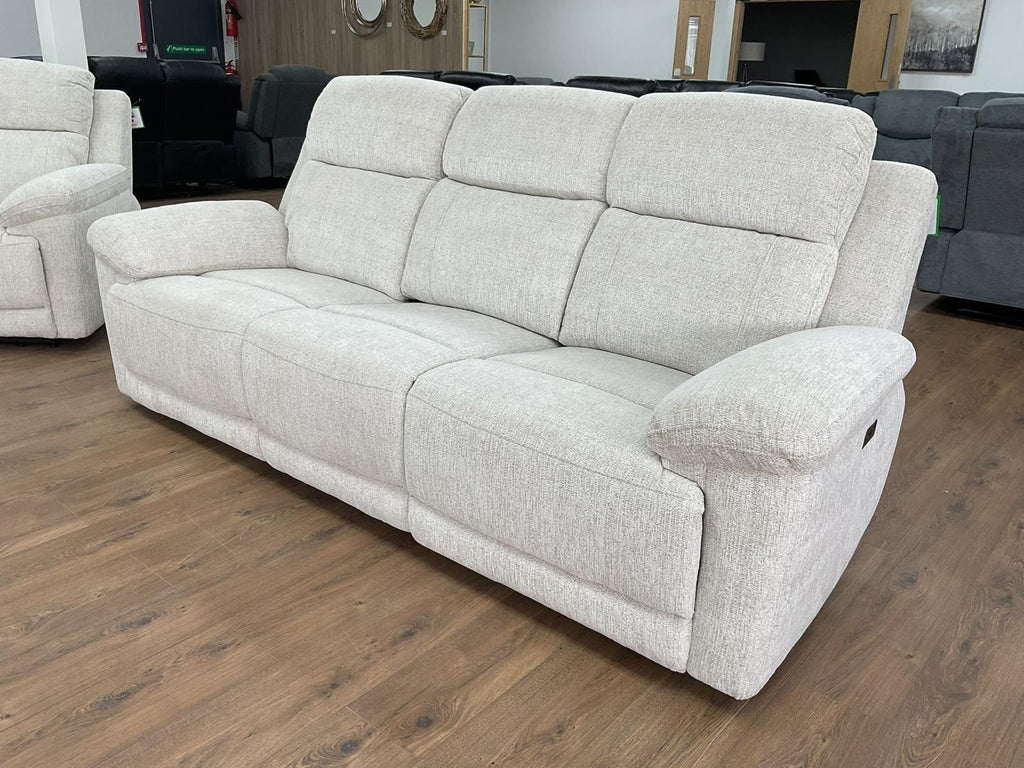 Owen Electric Recliner Beige 3 Seater