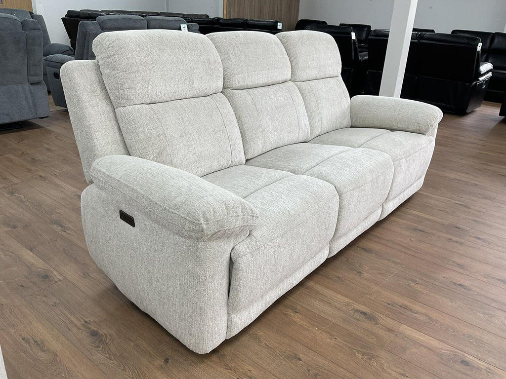 Owen Electric Recliner Beige 3 Seater