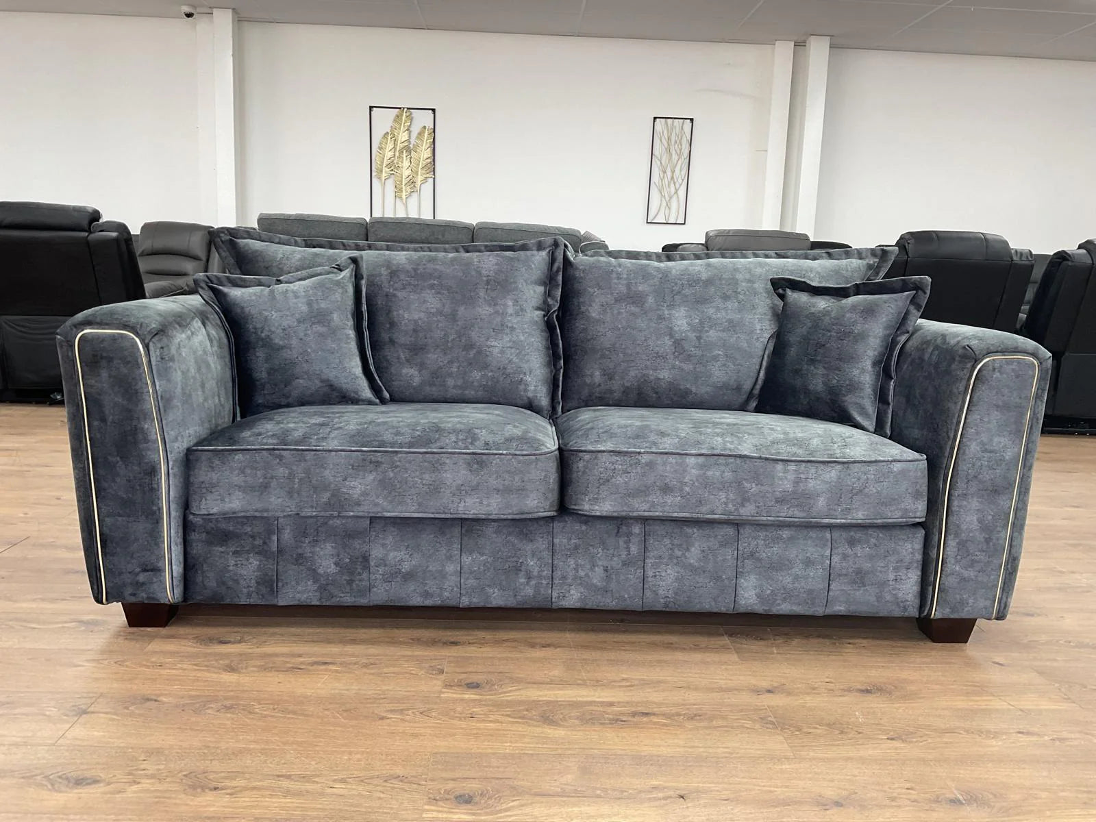 Serena Sofa Black 3 & 2 Seater