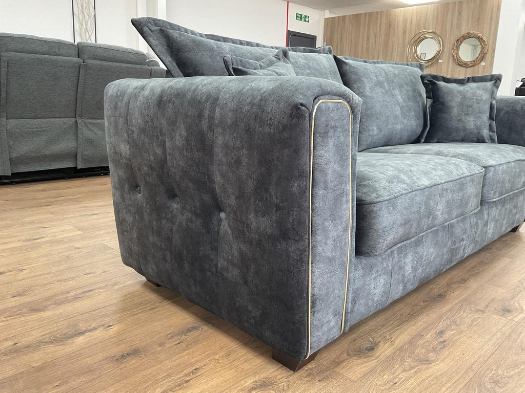 Serena Sofa Black 3 & 2 Seater