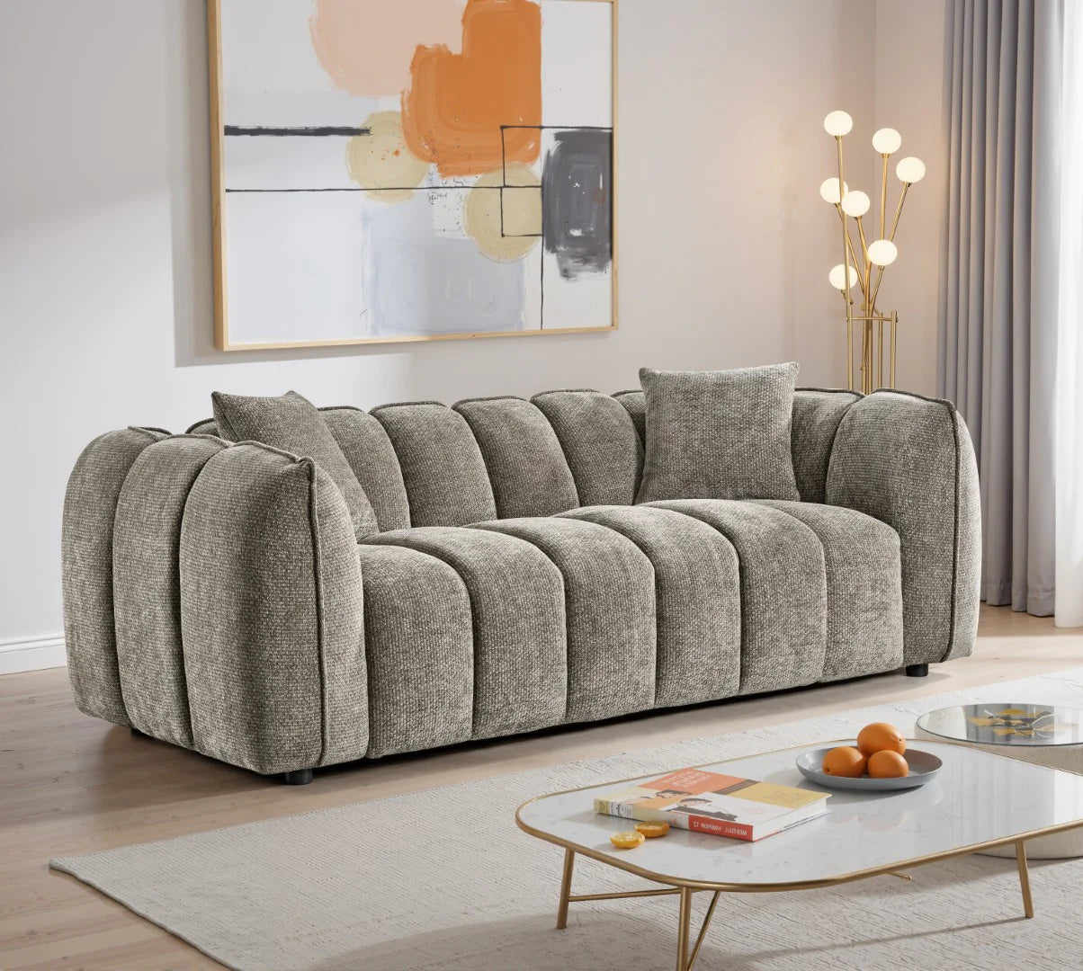 Venice Sofa Mocha 3 Seater