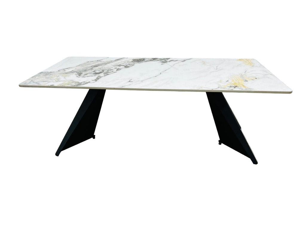 Chicago Cream & Gold Ceramic Coffee Table