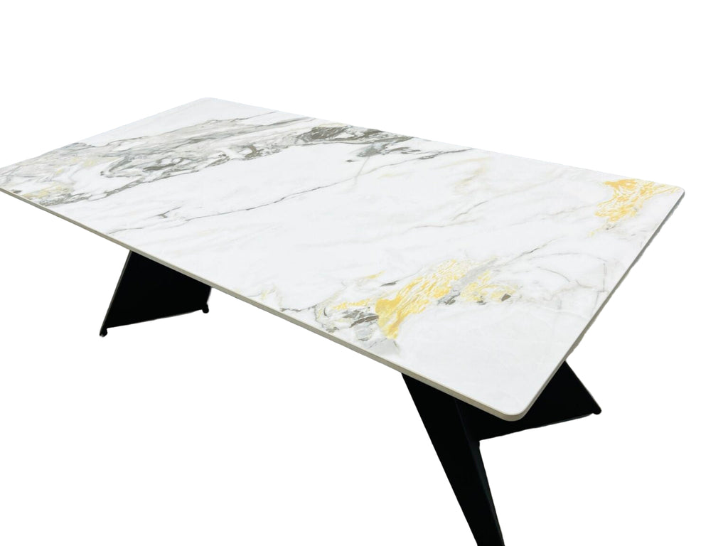 Chicago Cream & Gold Ceramic Coffee Table