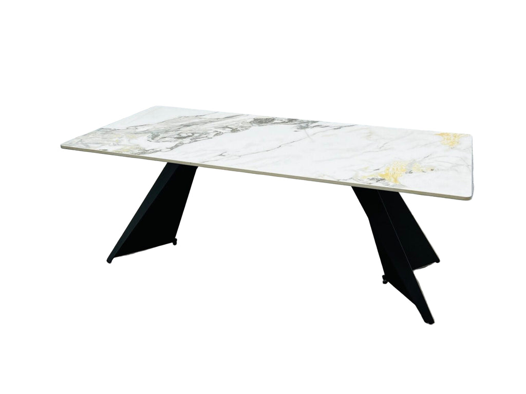 Chicago Cream & Gold Ceramic Coffee Table