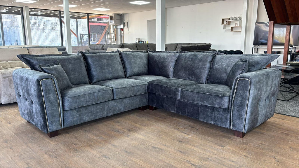 Serena Sofa Black Large Corner