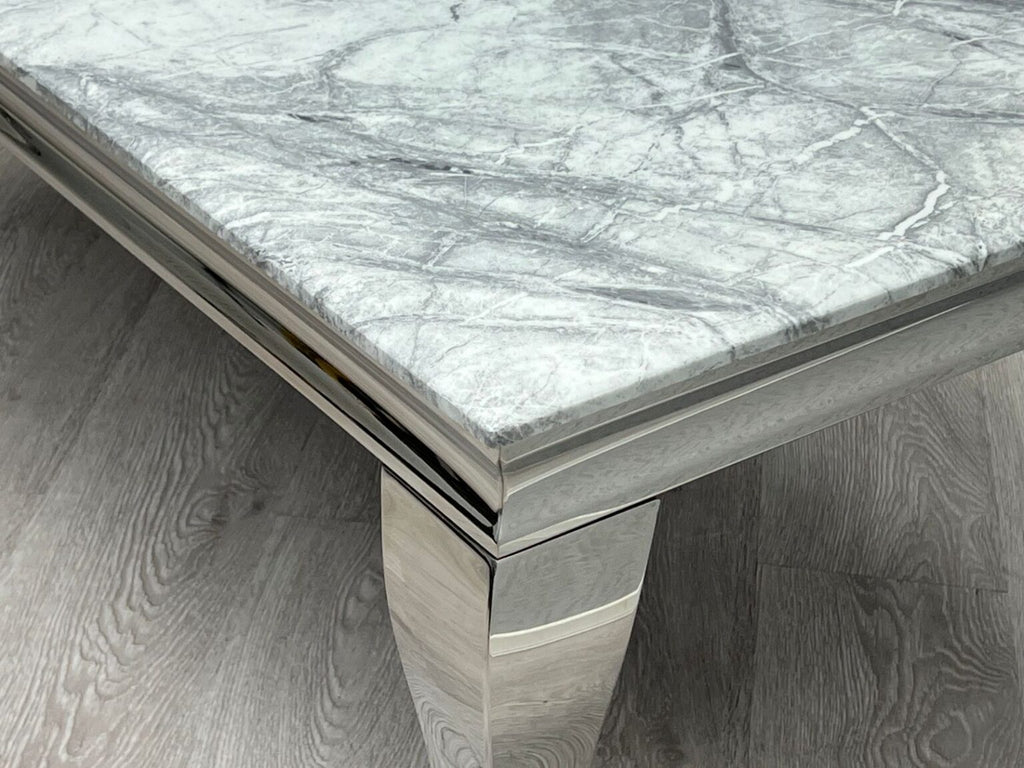 Sofia Grey & Silver Dining Table