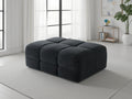 Jacob Sofa Black Footstool